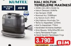 KUMTEL HALI KOLTUK YIKAMA MAKİNESİ